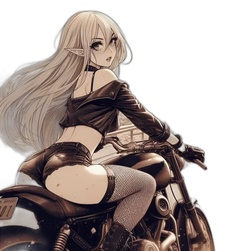 hair, weapon, dress, car transparent PNG cut-out