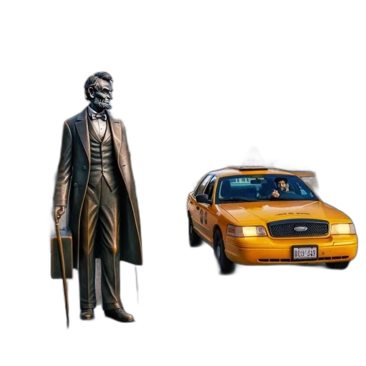 car, concept art, 3d render, city street transparent PNG cut-out