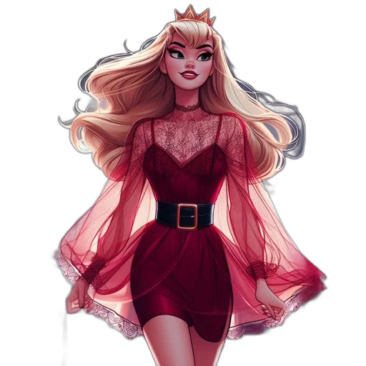 dress, crown, fantasy art, concept art transparent PNG cut-out