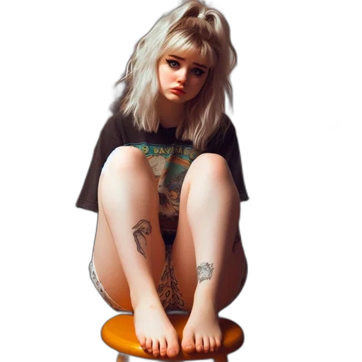 dress, shoes, jacket, hair transparent PNG cut-out