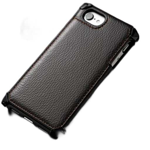 genuine, leather, case, carbon transparent PNG cut-out