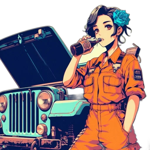 car, weapon, staff, robot transparent PNG cut-out