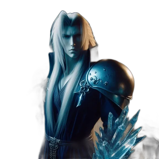 sword, robot, mask, fantasy art transparent PNG cut-out