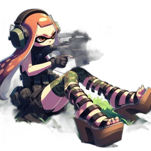 weapon, robot, concept art, cyberpunk transparent PNG cut-out