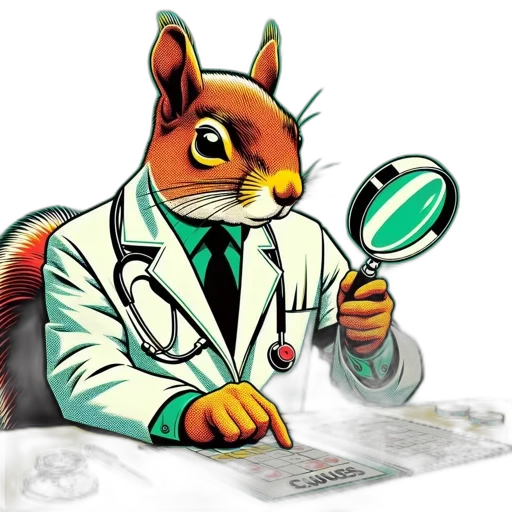 staff, anthropomorphized, squirrel, lab transparent PNG cut-out