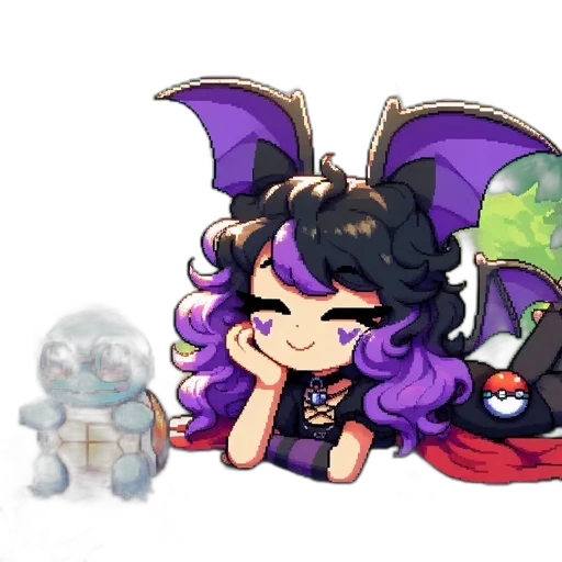 dragon, pixel art, fantasy art, concept art transparent PNG cut-out