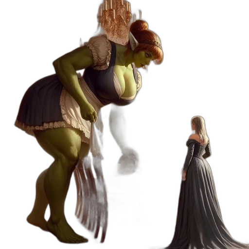 dress, concept art, fantasy art, 3d render transparent PNG cut-out