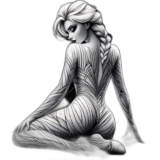 dress, jewelry, hair, creature transparent PNG cut-out