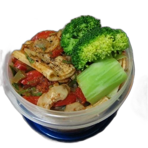 food, photorealistic, container, broccoli transparent PNG cut-out