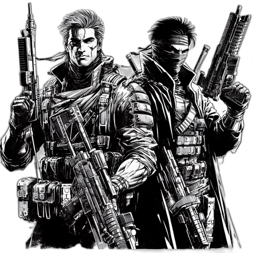 weapon, comic book art, cyberpunk, concept art transparent PNG cut-out
