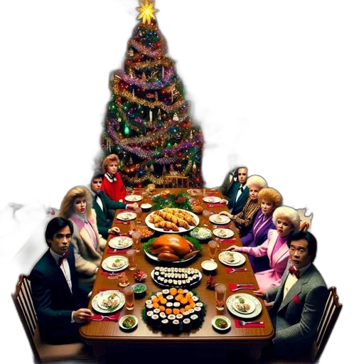 food, 3d render, concept art, festive transparent PNG cut-out