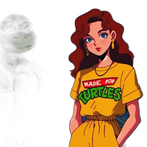 dress, jacket, creature, staff transparent PNG cut-out