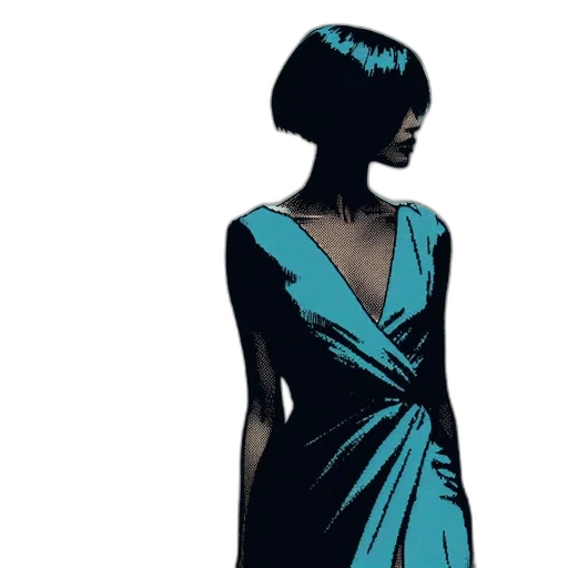 dress, jewelry, comic book art, concept art transparent PNG cut-out