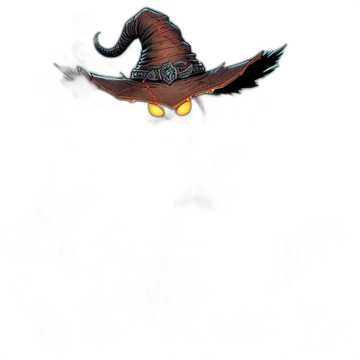hat, staff, dragon, animal transparent PNG cut-out