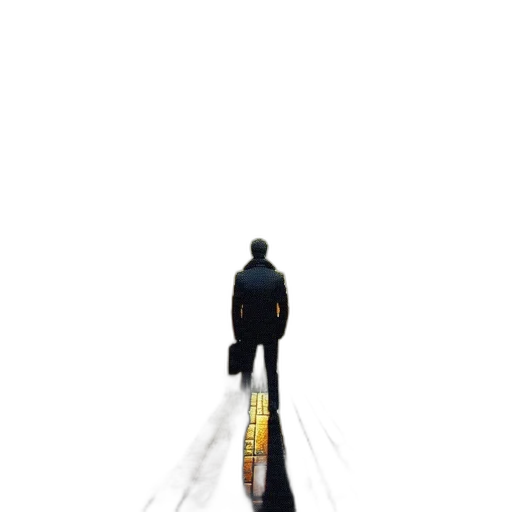 staff, jacket, robot, umbrella transparent PNG cut-out