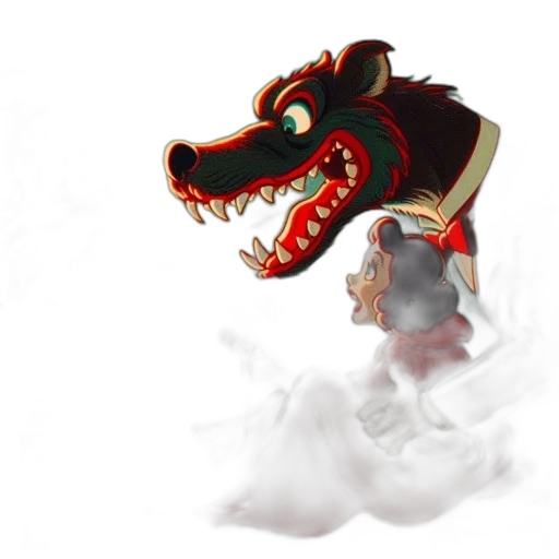 dragon, mask, creature, staff transparent PNG cut-out