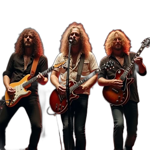 hair, group, led, zeppelin transparent PNG cut-out