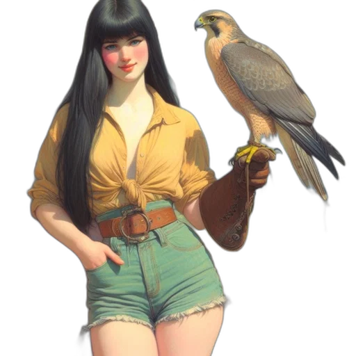 animal, staff, dress, fantasy art transparent PNG cut-out