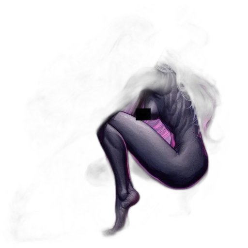 mask, dress, creature, hair transparent PNG cut-out