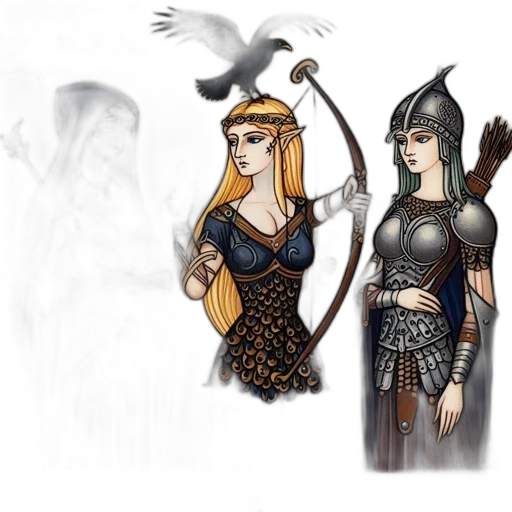 fantasy art, concept art, comic book art, pixel art transparent PNG cut-out