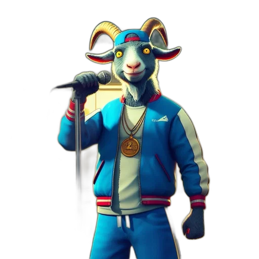 jacket, staff, animal, weapon transparent PNG cut-out