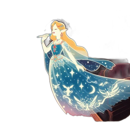 crown, dress, concept art, fantasy art transparent PNG cut-out