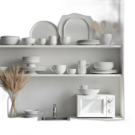 furniture, 3d render, photorealistic, monochrome transparent PNG cut-out