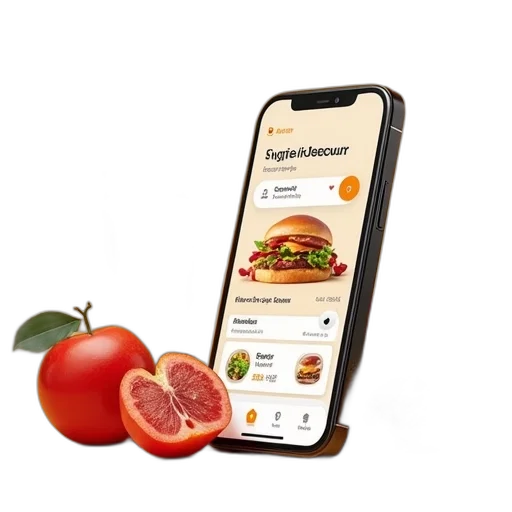 food, mobile, app, design transparent PNG cut-out
