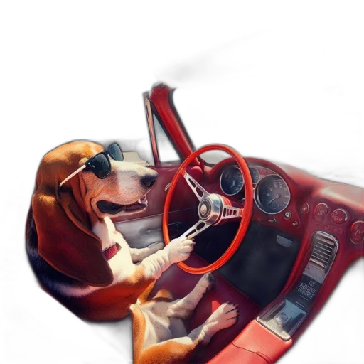 car, animal, face, jacket transparent PNG cut-out