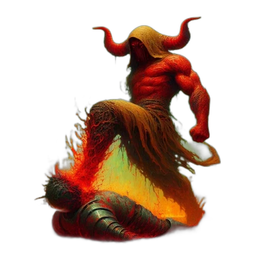 dragon, creature, hair, animal transparent PNG cut-out