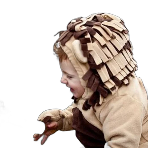 hair, jacket, mask, creature transparent PNG cut-out