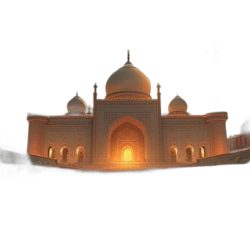 building, hat, crown, 3d render transparent PNG cut-out
