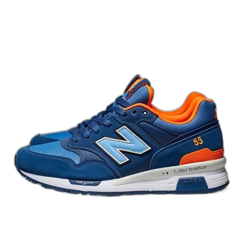 shoes, 3d render, pair, blue transparent PNG cut-out