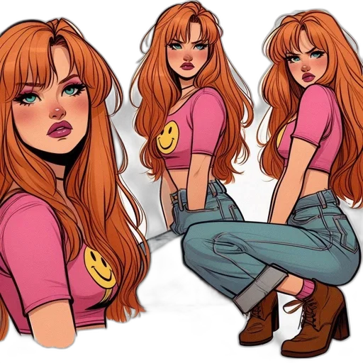 comic book art, concept art, cartoon, anime transparent PNG cut-out