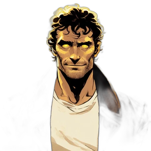 staff, face, comic book art, concept art transparent PNG cut-out