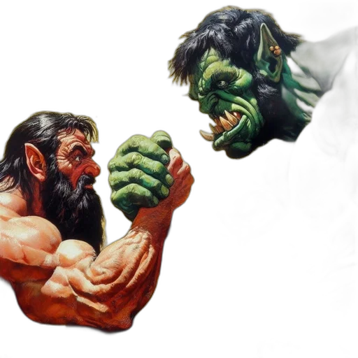 concept art, comic book art, photorealistic, fantasy art transparent PNG cut-out