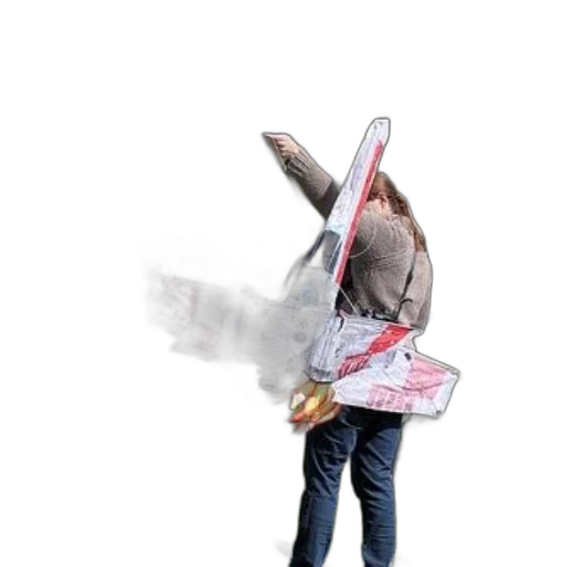 umbrella, jacket, weapon, staff transparent PNG cut-out