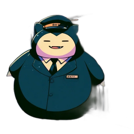 staff, jacket, hat, animal transparent PNG cut-out