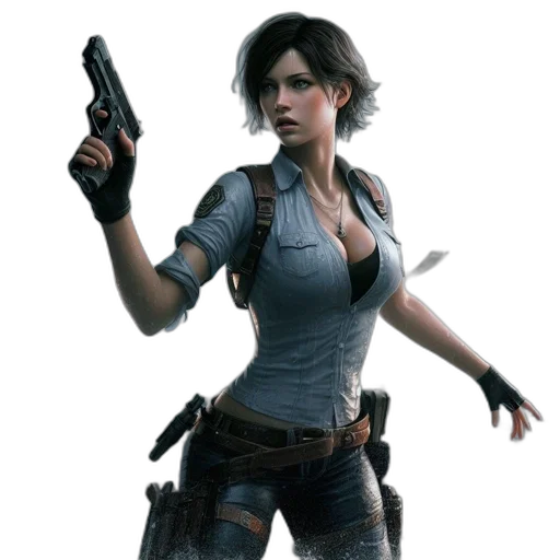 weapon, jacket, staff, concept art transparent PNG cut-out