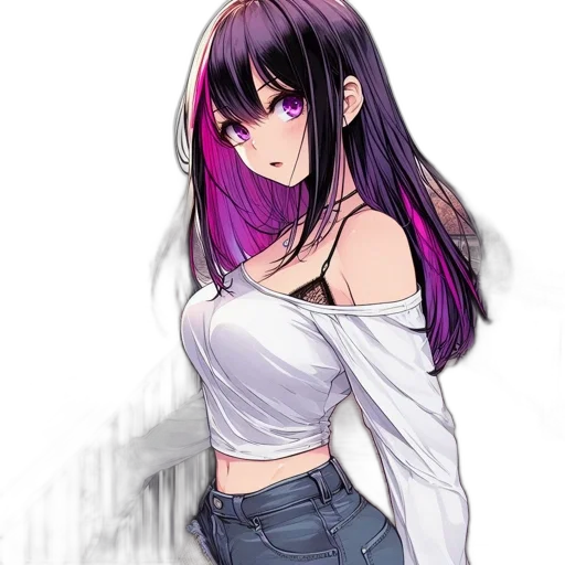 dress, jacket, weapon, hair transparent PNG cut-out