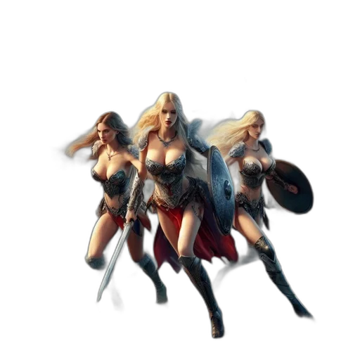 concept art, fantasy art, comic book art, pixel art transparent PNG cut-out