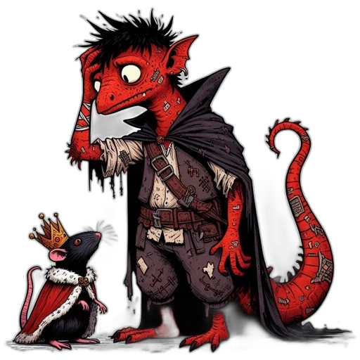 dragon, creature, staff, concept art transparent PNG cut-out