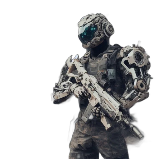 robot, weapon, creature, concept art transparent PNG cut-out