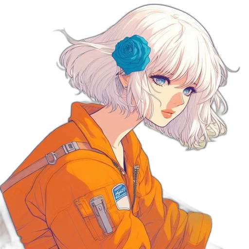 jacket, staff, face, robot transparent PNG cut-out