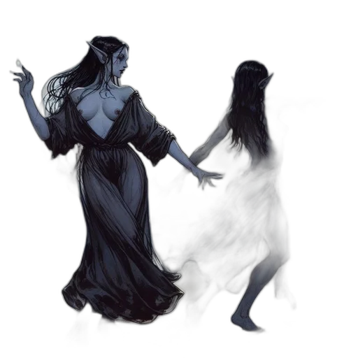 dress, creature, mask, concept art transparent PNG cut-out