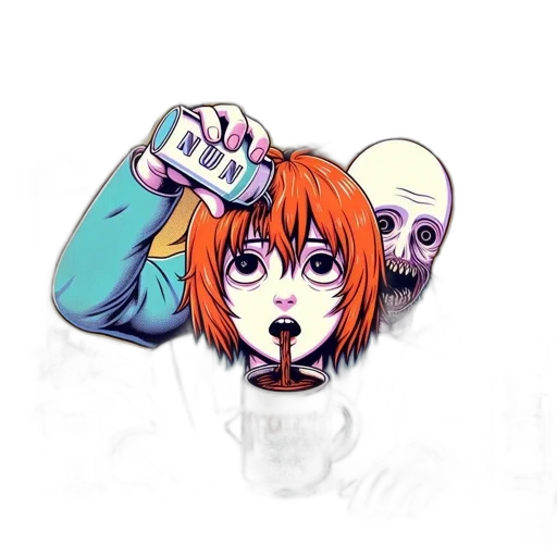 anime, cartoon, cyberpunk, concept art transparent PNG cut-out