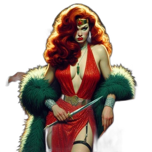 comic book art, concept art, fantasy art, photorealistic transparent PNG cut-out