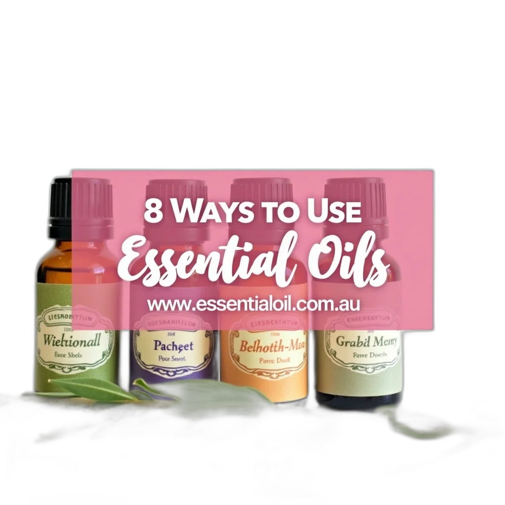 collection, essential, oils, displayed transparent PNG cut-out