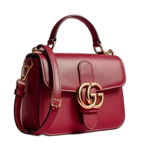 red, gucci, sylvie, small transparent PNG cut-out