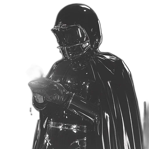 mask, robot, weapon, comic book art transparent PNG cut-out